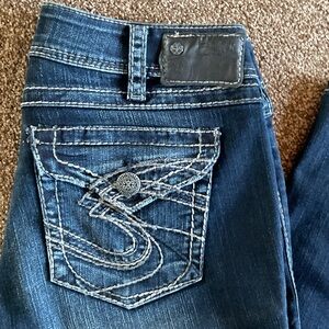 Women’s Silver Stylish Blue Jeans